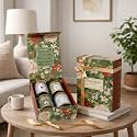 Sancha Tea Boutique, Golden Meadow Collection, Luxury Tea Gift Box, Chamomile, Lavender, Peppermint & Oolong Assortment, Premium Loose Leaves, 350g