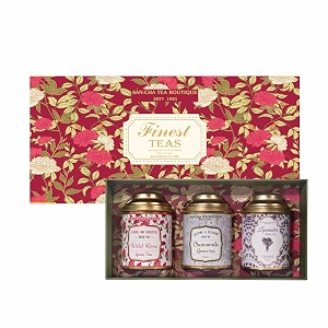 sancha tea boutique maison collection tea gift box rose chamomile amp lavender green teas whole leaf natural ingredients premium festive gift hamper