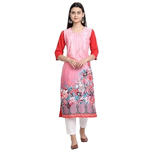 Womens Crepe Regular Kurta