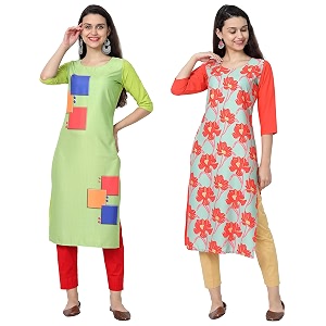 Womens Crepe Regular Kurta
