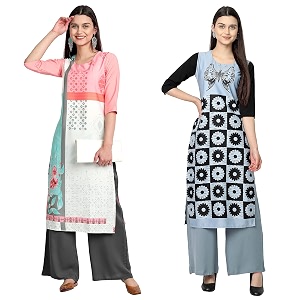 Womens Crepe Regular Kurta