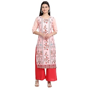 Womens Crepe Regular Kurta
