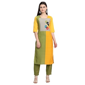 Womens Crepe Regular Kurta