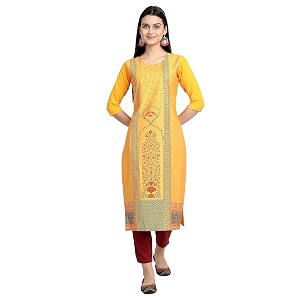 Womens Crepe Regular Kurta