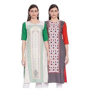 Womens Crepe Regular Kurta