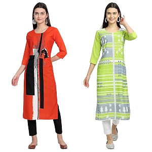 Womens Crepe Regular Kurta