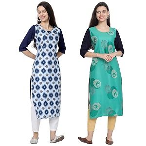 Womens Crepe Regular Kurta