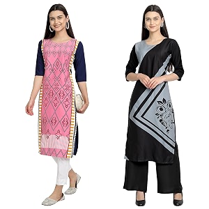 Womens Crepe Regular Kurta