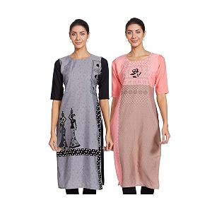 Womens Crepe Regular Kurta