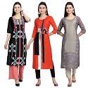 Women39s Crepe Straight Kurta