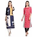 Women39s Crepe Straight Kurta