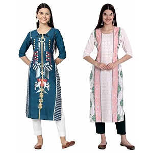 Womens Crepe Straight Kurta