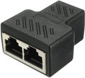 Sancy Ethernet Splitter, RJ45 Splitter Adapter LAN Network Internet Splitter 1 to 2 Wireless Ethernet Lan Adapter compatible with Windows