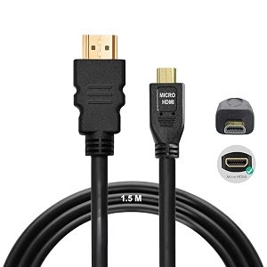 avacon sancy micro hdmi to hdmi cable  4k 60hz uhd 15 meter 5ft  audio return amp ethernet  compatible with raspberry pi 4 gopro sony  not micro usb or mini dp