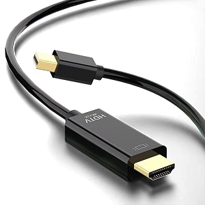 avacon sancy mini displayport to hdmi cable 6ft  4k60hz compatible with macbook airpro surface pro monitors projectors amp moreblack
