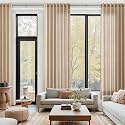 Sand Beige Linen Curtains for Living Room