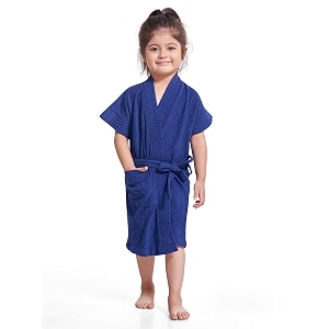 SAND DUNE Baby Girls Terry Cotton Bathrobe