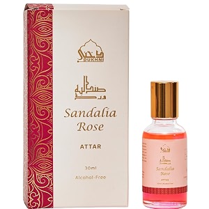 sandalia rose attar by dukhni  30ml real sandalwood rose perfume roll on
