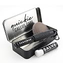 SandBar Callus Removal, Hand Callus Remover Salve Balm Stick for Working Hands, Lightweight Dead Skin Remover Tool Grit Surface, Knurled Handle, Magnetic Cap Hand File 4" - Black