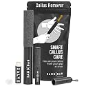 SandBar Ultimate Callus Remover Set - 4" &amp; 8" Files with Moisturizing Salve Balm Stick - Elevating Athletes, Weightlifters &amp; Rock Climbers for Smoother Hands &amp; Feet - Gold (Black) (Flat Black Bundle)