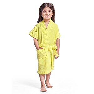Sanddune Kids Girl Bathrobe Terry Cotton