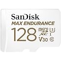 SanDisk 128GB MAX Endurance microSDHC™ Card with Adapter for 4K Video on Dashcams and Video Surveillance Cameras