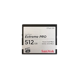 sandisk 512gb extreme pro cfast 20 memory card sdcfsp-512g-g46d