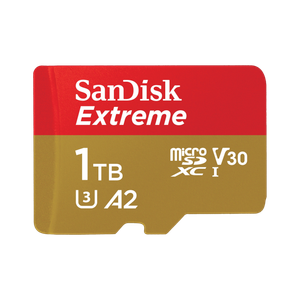 sandisk sdsqxav-1t00-gn6mn extreme a2 1 tb microsdxc class 10 190 mbs  memory card compatible with camera mobile