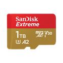SanDisk SDSQXAV-1T00-GN6MN Extreme A2 1 TB MicroSDXC Class 10 190 MB/s  Memory Card Compatible with Camera, Mobile