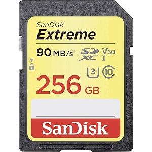 SanDisk Extreme 256GB Class 10 UHS-I SDXC