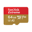 SanDisk SDSQXAH-064G-GN6MN Extreme A2 64 GB MicroSD Card Class 10 170 MB/s  Memory Card Compatible with Camera, Mobile