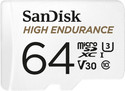 SanDisk SDSQQNR-064G-GN6IA High Endurance 64 GB MicroSD Card Class 10 100 MB/s  Memory Card Compatible with Camera, Mobile
