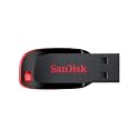 SANDISK Cruzer Blade 128GB, USB 2.0, Flash Drive, Pendrive, Red, 5Y Warranty (SDCZ50-128G-I35)
