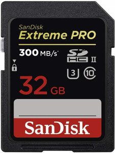 sandisk sdsdun4-256g-gn6in extreme pro 32 gb sdhc uhs-i card class 10 300 mbps  memory card compatible with camera