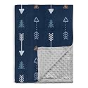 SANDJEST Kid Blanket for Boys with Double Layer Dotted Backing - Arrows Printed 30 x 40 Receiving Blankets Kids Gift for Birthday