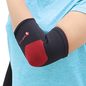 sandpuppy elbowfit - elbow support pack of 2 medium  elbow support for gym  elbow band for pain relief  elbow support for badminton  elbow sleeves  elbow support for men
