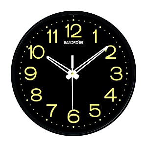 SANDROSE 10-inch Designer Plastic Analogue Round Wall