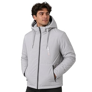 SANE Mens Hooded Puffer Jacket Quilted Winter