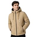 SANE Men39s Hooded Puffer Jacket Quilted Winter