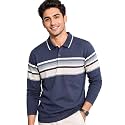 SANE ORIGINALS Full Sleeves Textured Polo Tshirt
