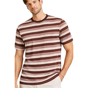 SANE ORIGINALS Waffle Textured Crew Neck Tshirt