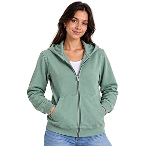 SANE ORIGINALS Womens Cotton Blend Fleece Zip