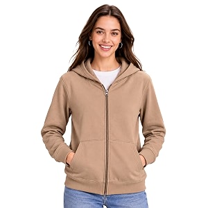SANE ORIGINALS Womens Cotton Blend Fleece Zip