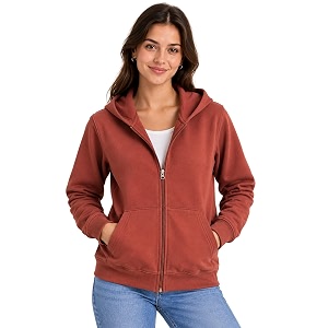 SANE ORIGINALS Womens Cotton Blend Fleece Zip