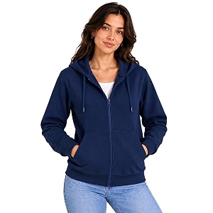 SANE ORIGINALS Womens Cotton Blend Fleece Zip