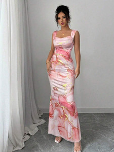 SANEPI Women Maxi Pink Full Length Dress