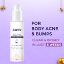 Sanfe Body Acne Clearing Lotion For Acne & Ingrowns| For Exfoliation & 24 Hr Moisture Intimate Cream (100 ml)