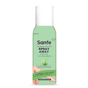 sanfe hair removal spray for bikini area prevent ingrown hair reduce razor bumps soothe irritation ingrown hair treatment solution  hair removal spray for women pack of 1