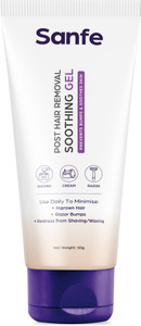 sanfe post hair removal soothing gel for women prevents from razor bumps  redness 50 ml
