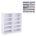 SANFURNEY 10 Slots Ink Pad Trays Organizer Rack
